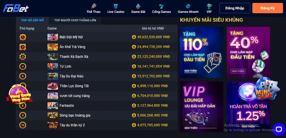 Các trò chơi đa dạng trên 7777x link mới